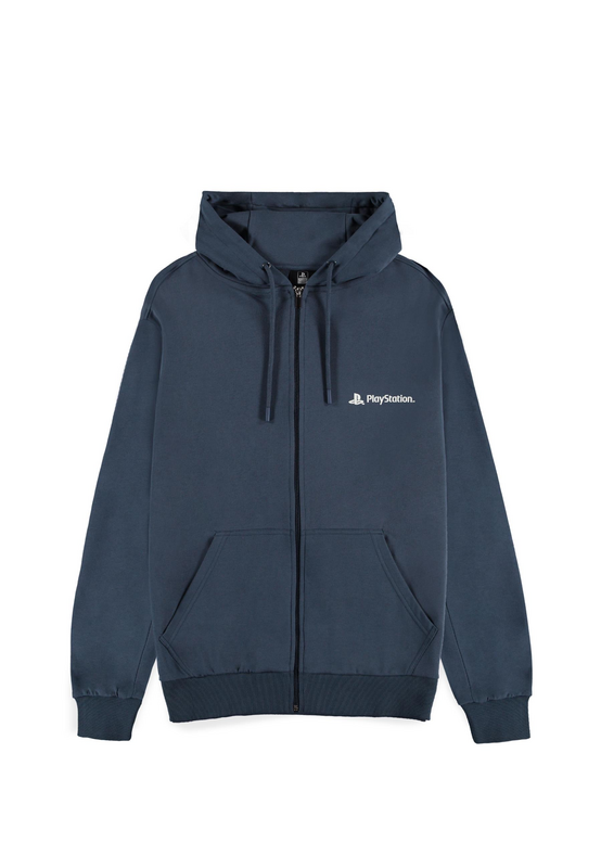 Sweat-shirt zippé à capuche Gaming de Playstation - Logo Navy - S à XXL - pour Homme - marine - Playstation - View 2