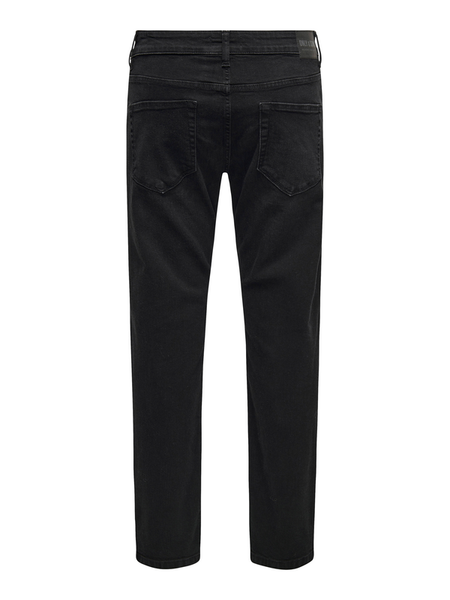Jean  de ONLY and SONS - ONSWEFT REGULAR BLACK 8638 MAT DNM NOOS - W29L32 à W36L34 - pour Homme - noir - ONLY and SONS - View 2