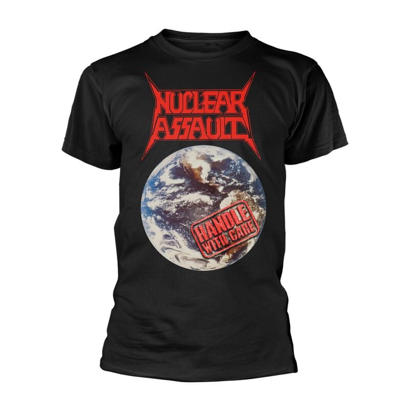 T-Shirt Manches courtes  de Nuclear Assault - Handle with care - S à 3XL - pour Homme - noir - Nuclear Assault