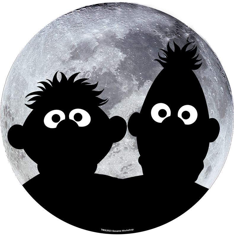 T-Shirt Manches courtes  de Sesame Street - Ernie und Bert - Moonlight - S à XXL - pour Femme - noir - Sesame Street - View 2