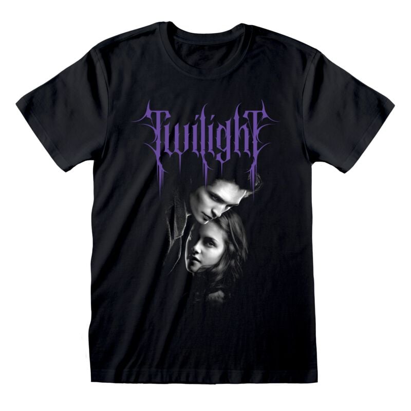 T-Shirt Manches courtes  de Twilight - Twilight Goth - Edward und Bella - S à XL - pour Homme - noir - Twilight