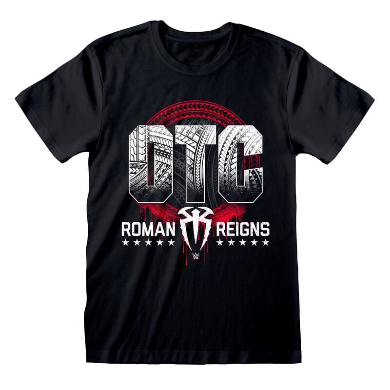 T-Shirt Manches courtes  de WWE - OTC - Roman Reigns - S à XXL - pour Homme - noir - WWE