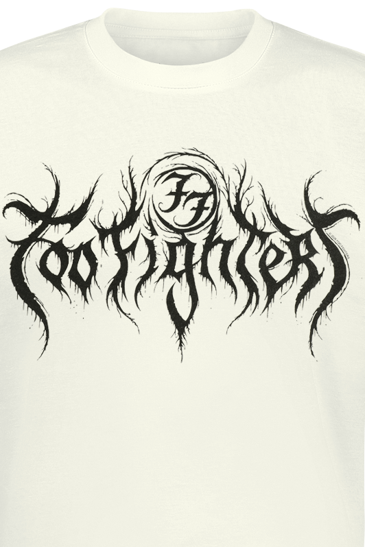 T-Shirt Manches courtes  de Foo Fighters - Gothic Logo - S à XXL - pour Homme - blanc - Foo Fighters - View 2