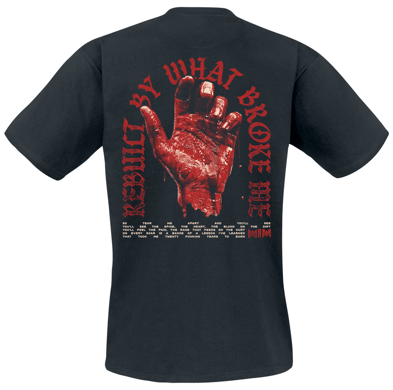T-Shirt Manches courtes  de Motionless In White - Hand - S à 5XL - pour Homme - noir - Motionless In White - View 2