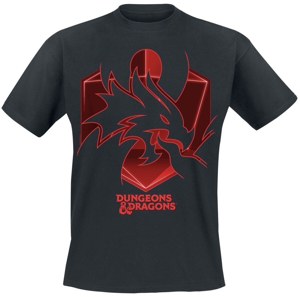 T-Shirt Manches courtes Gaming de Donjons & Dragons - Esperluette - S à XXL - pour Homme - noir - Donjons & Dragons
