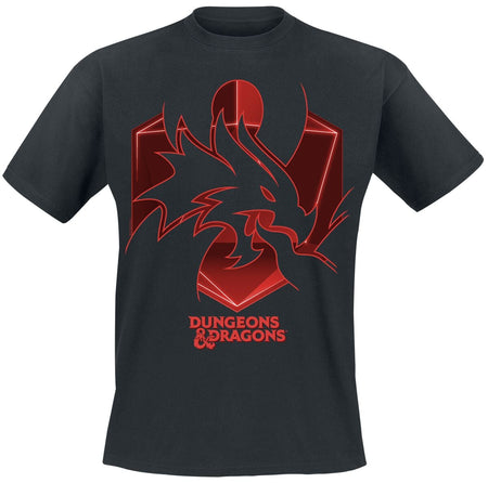 T-Shirt Manches courtes Gaming de Donjons & Dragons - Esperluette - S à XXL - pour Homme - noir - Donjons & Dragons