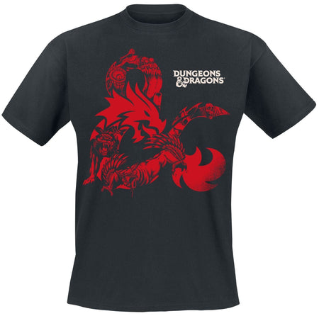 T-Shirt Manches courtes Gaming de Donjons & Dragons - Monsters - S à XXL - pour Homme - noir - Donjons & Dragons