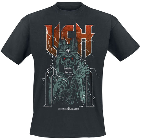T-Shirt Manches courtes Gaming de Donjons & Dragons - Lich King - S à XXL - pour Homme - noir - Donjons & Dragons