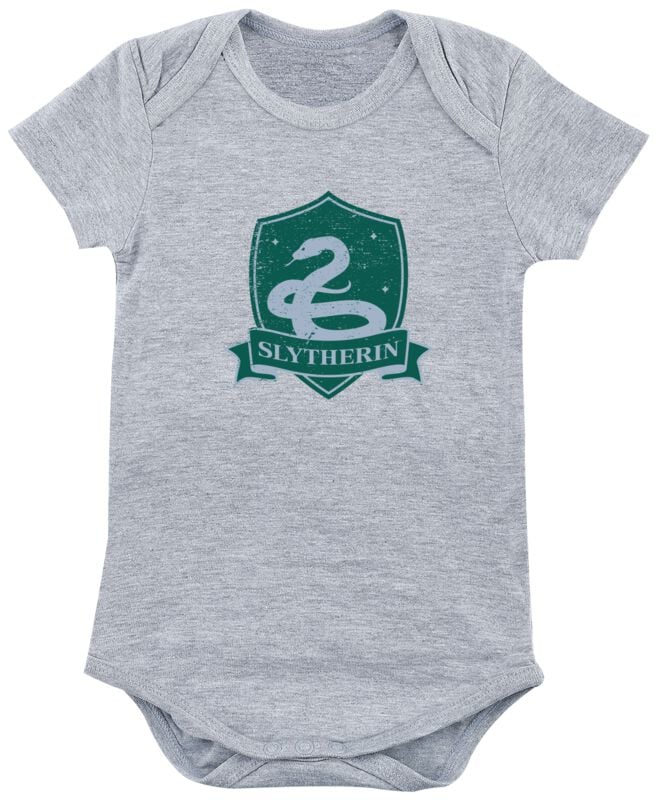 Body  de Harry Potter - Serpentard - 50/56 à 86/92 - pour filles & garçonse - gris chiné - Harry Potter