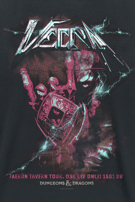 T-Shirt Manches courtes Gaming de Donjons & Dragons - Vecna Lightning Rock Band - S à XXL - pour Homme - noir - Donjons & Dragons - View 2