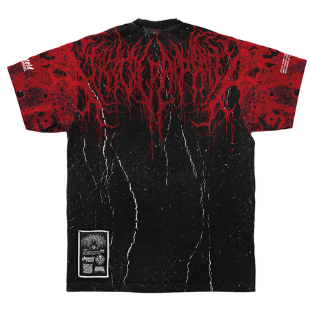 T-Shirt Oversize  de Stay Cold Apparel - Reign Of Blood (hellskin) - Heavy Oversized T-Shirt (250GSM) - S à 3XL - pour Homme - noir/rouge - Stay Cold Apparel - View 2