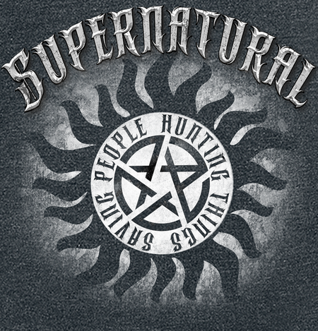 T-Shirt Manches courtes  de Supernatural - Metal Logo - S à 5XL - pour Femme - gris sombre chiné - Supernatural - View 2