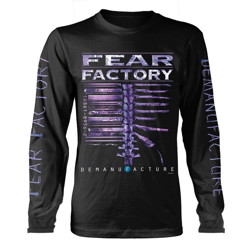 T-shirt manches longues  de Fear Factory - Demanufacture - S à XXL - pour Homme - noir - Fear Factory
