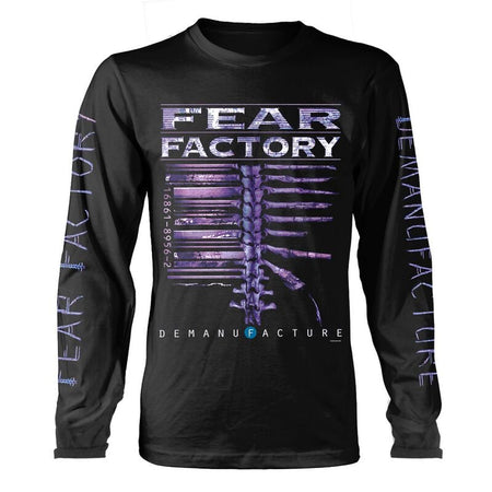 T-shirt manches longues  de Fear Factory - Demanufacture - S à XXL - pour Homme - noir - Fear Factory