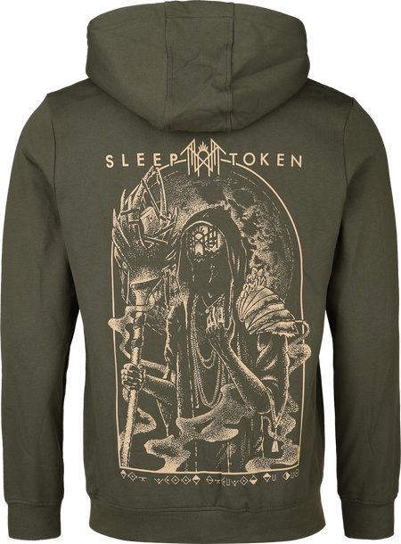 Sweat-shirt zippé à capuche  de Sleep Token - Vessel Arch - S à XXL - pour Homme - olive - Sleep Token - View 2