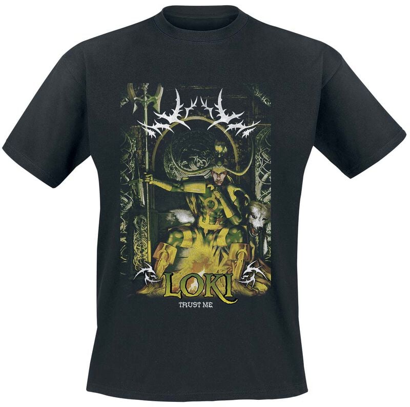 T-Shirt Manches courtes Disney de Loki - Trust Me - S à XXL - pour Homme - noir - Loki