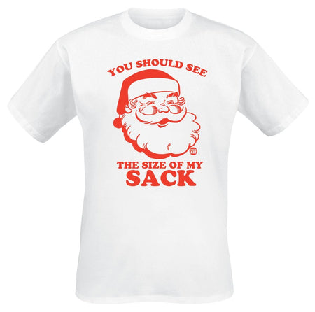 T-Shirt Manches courtes Fun de Todd Goldman - Size Of My Sack - M à 3XL - pour Homme - blanc - Todd Goldman