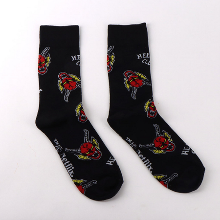 Chaussettes  de Stranger Things - Hellfire Club - Standard - pour Unisexe - noir - Stranger Things - View 2