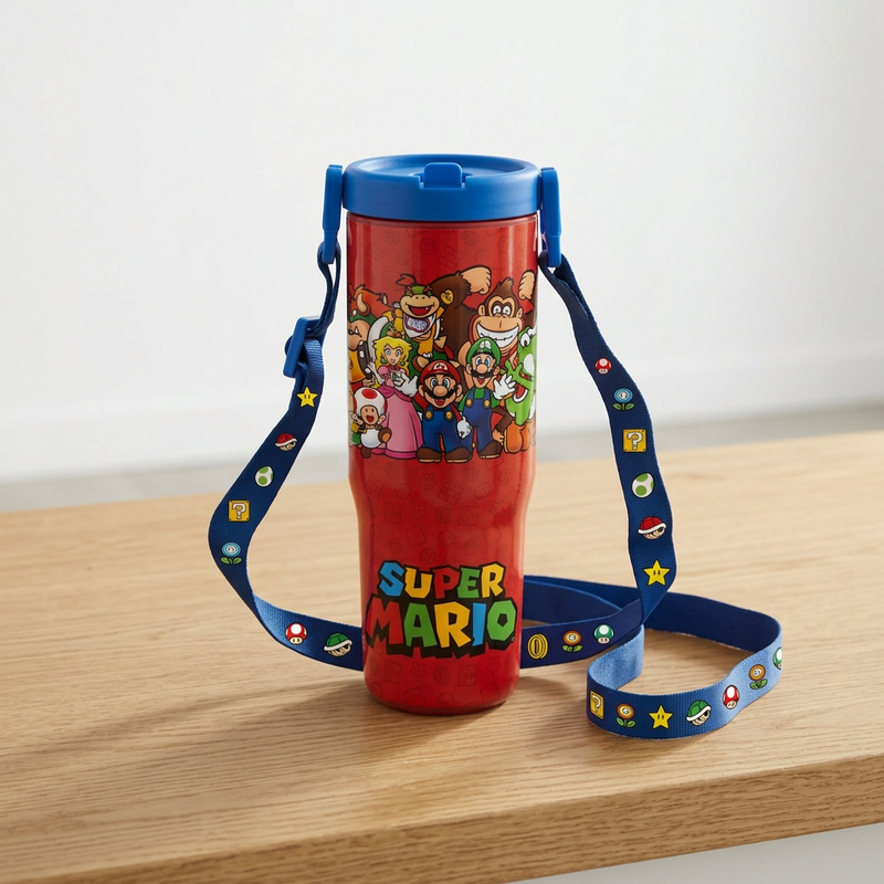 Gourde Gaming de Super Mario - Super Mario Pitcher With Strap - pour Indifférent - multicolore - Super Mario - View 2