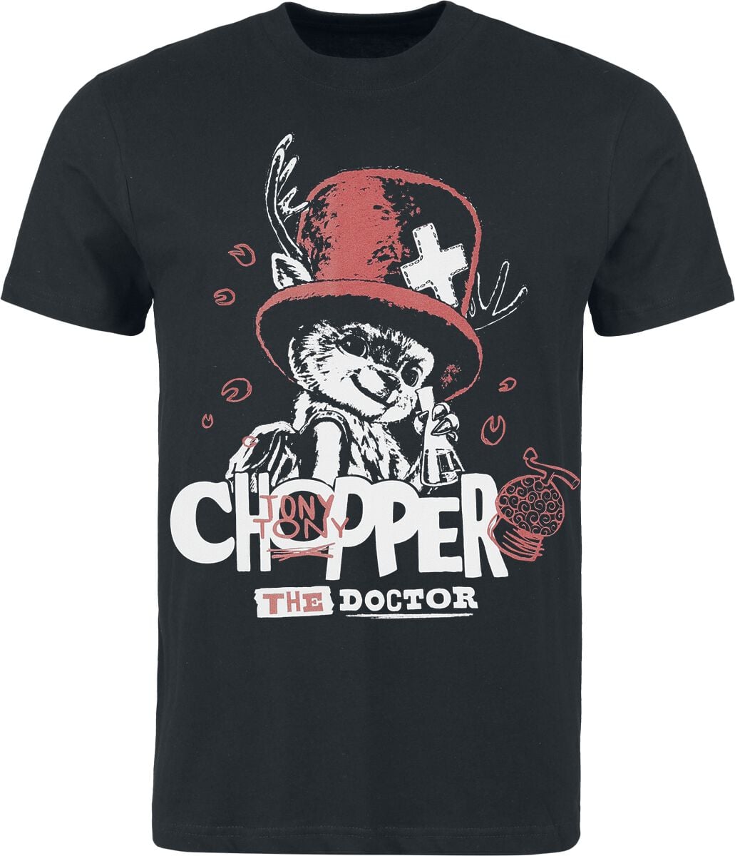 T-Shirt Manches courtes  de One Piece - Chopper - S à XXL - pour Homme - noir - One Piece