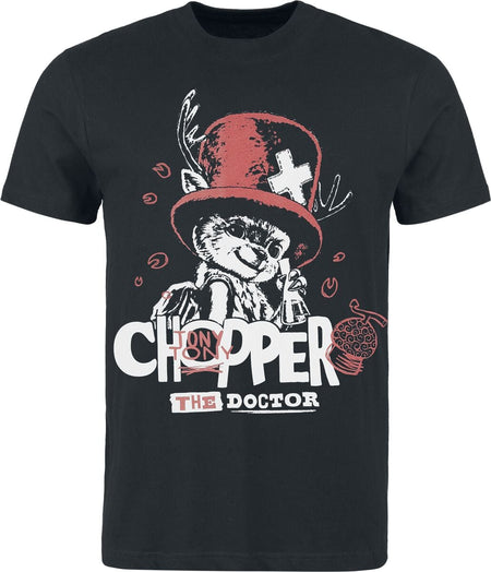 T-Shirt Manches courtes  de One Piece - Chopper - S à XXL - pour Homme - noir - One Piece