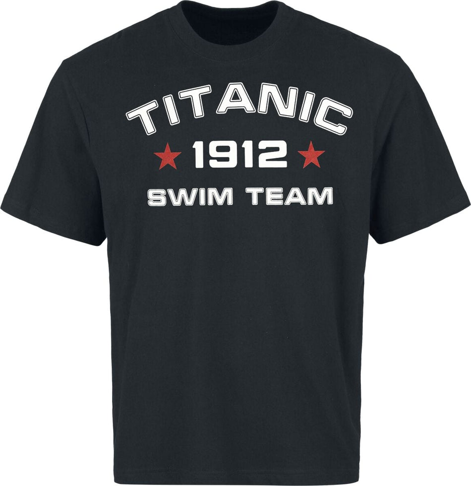 T-Shirt Manches courtes Fun de Titanic - Titanic Swim Team - Oversized - S à 3XL - pour Homme - noir - Titanic