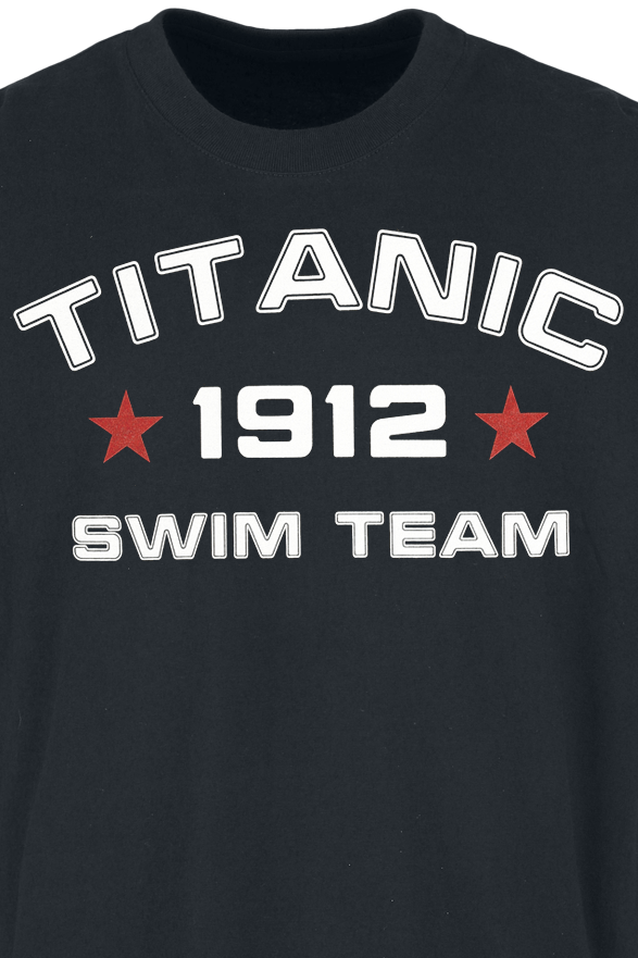 T-Shirt Manches courtes Fun de Titanic - Titanic Swim Team - Oversized - S à 3XL - pour Homme - noir - Titanic - View 2
