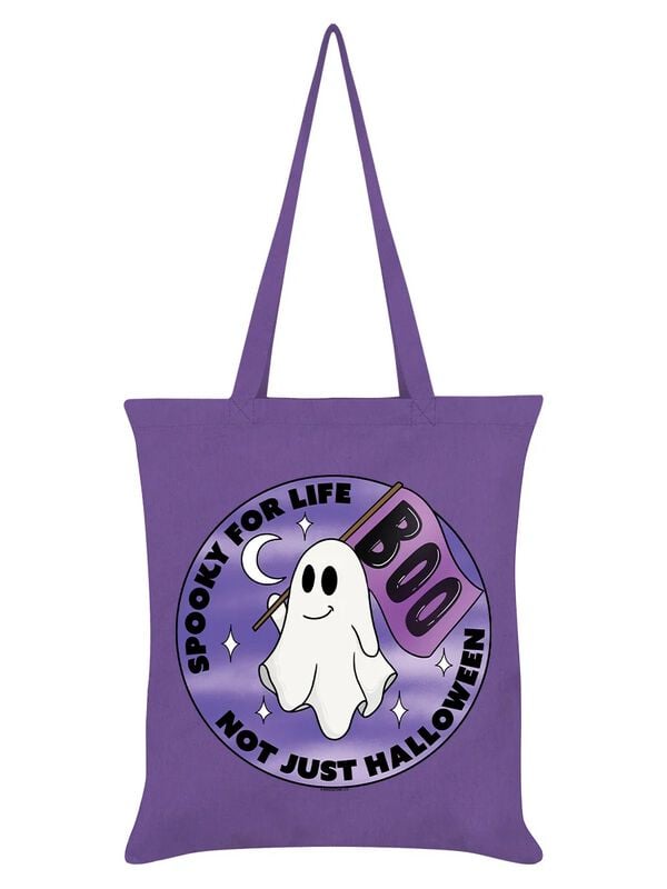 Sac En Tissu Fun de Halloween (Fun) - Spooky For Life Not Just Halloween - pour Unisexe - violet - Halloween (Fun)