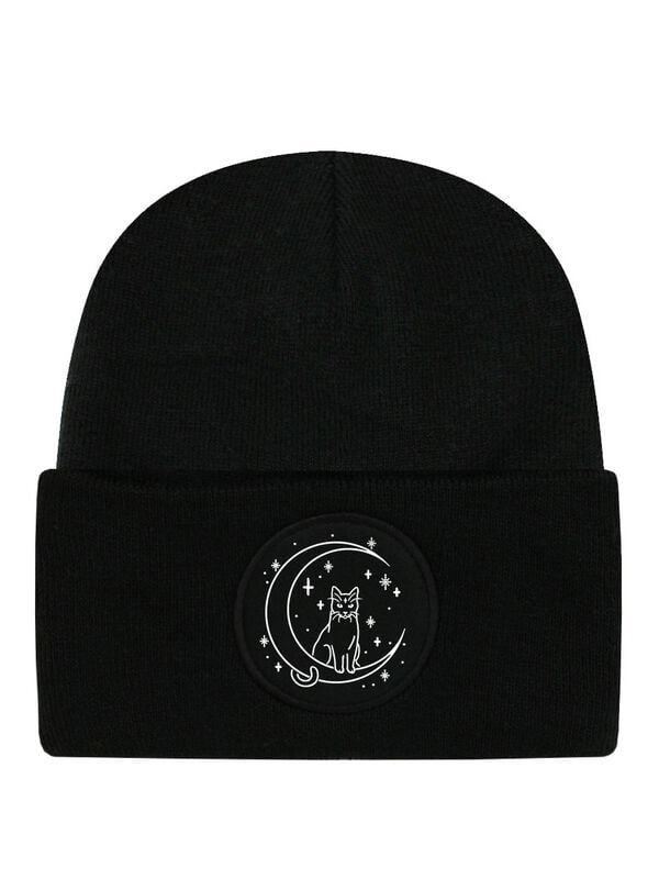 Bonnet Fun de Halloween (Fun) - Moon Cat - pour Unisexe - noir - Halloween (Fun)