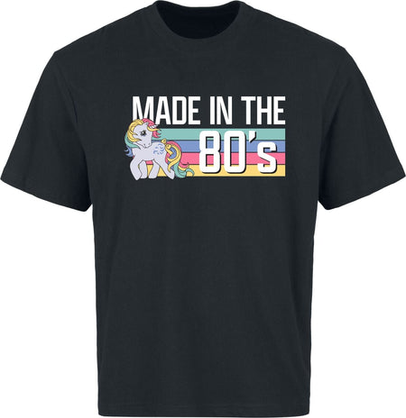 T-Shirt Oversize  de My Little Pony - Made in the 80's - Oversize - M à 3XL - pour Homme - noir - My Little Pony