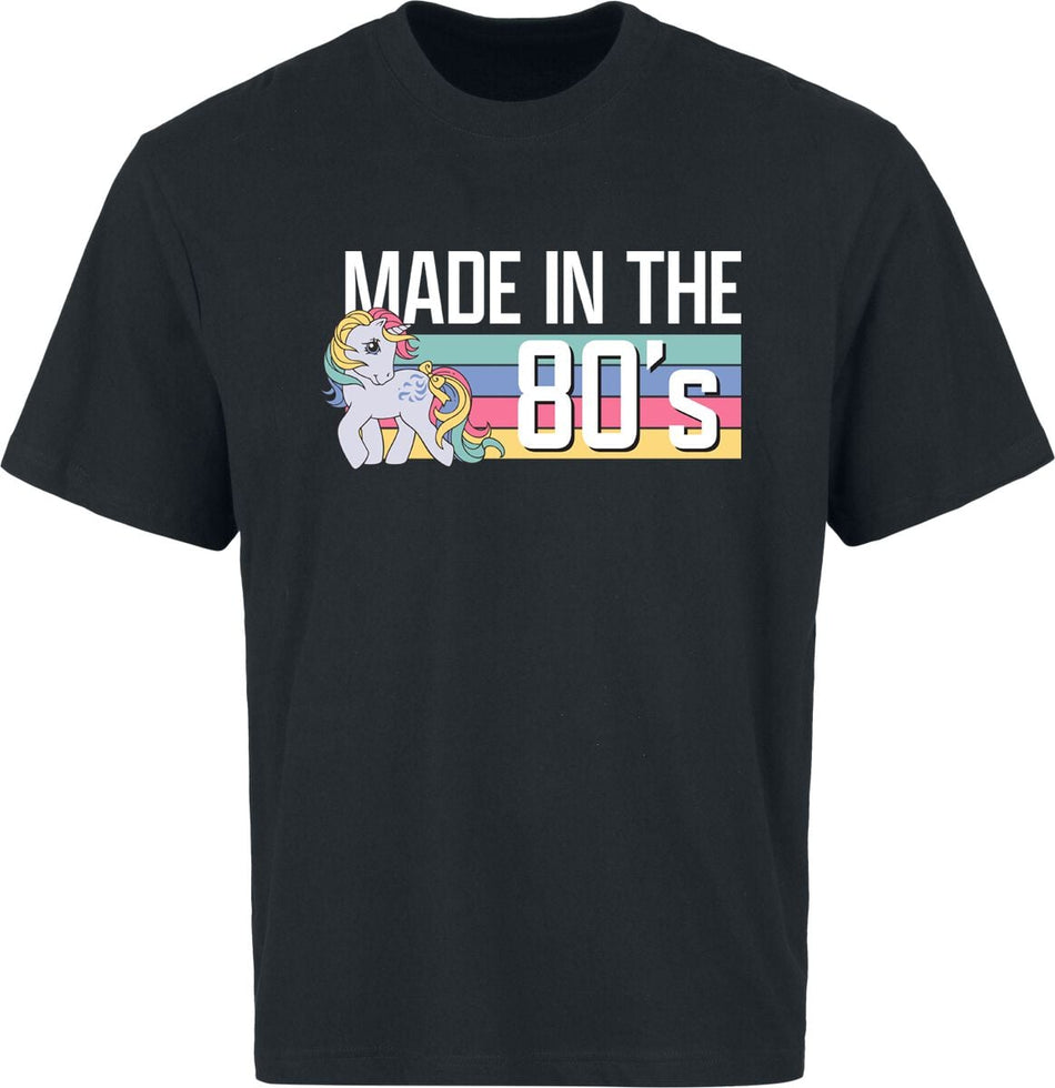 T-Shirt Oversize  de My Little Pony - Made in the 80's - Oversize - M à 3XL - pour Homme - noir - My Little Pony