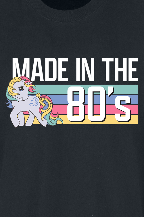 T-Shirt Oversize  de My Little Pony - Made in the 80's - Oversize - M à 3XL - pour Homme - noir - My Little Pony - View 2