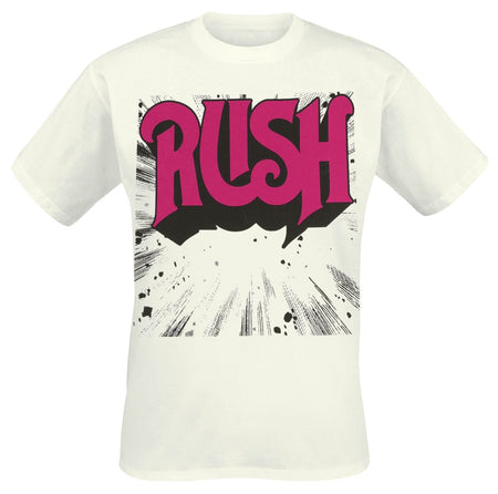 T-Shirt Manches courtes  de Rush - Logo Tracklist - S à XXL - pour Homme - blanc - Rush