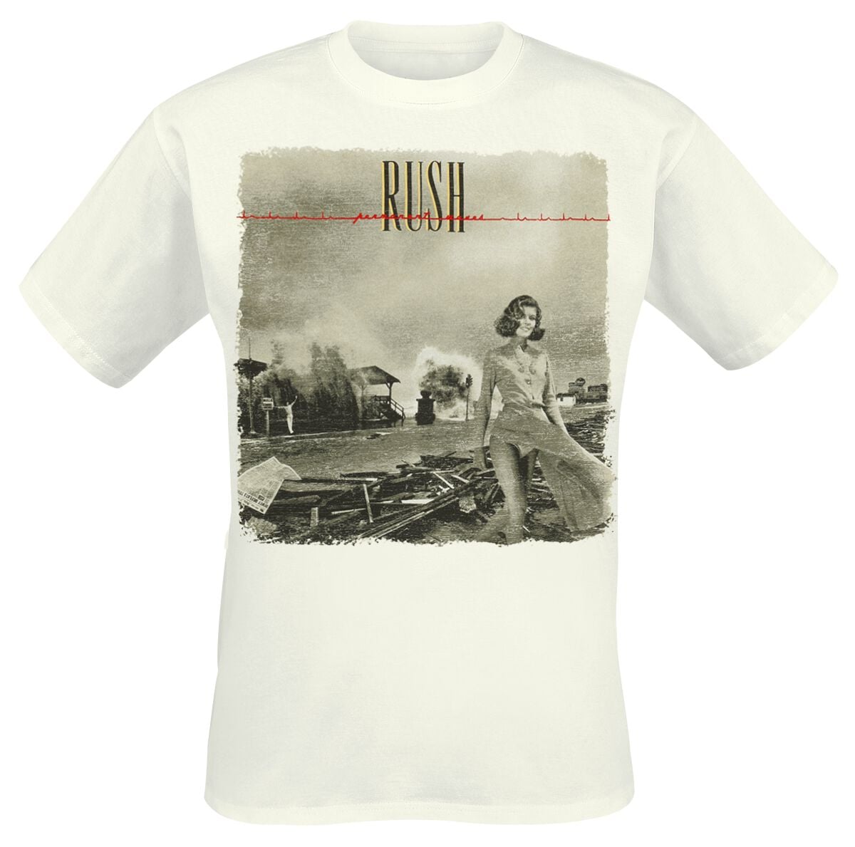 T-Shirt Manches courtes  de Rush - Permanent Waves - S à XXL - pour Homme - blanc - Rush