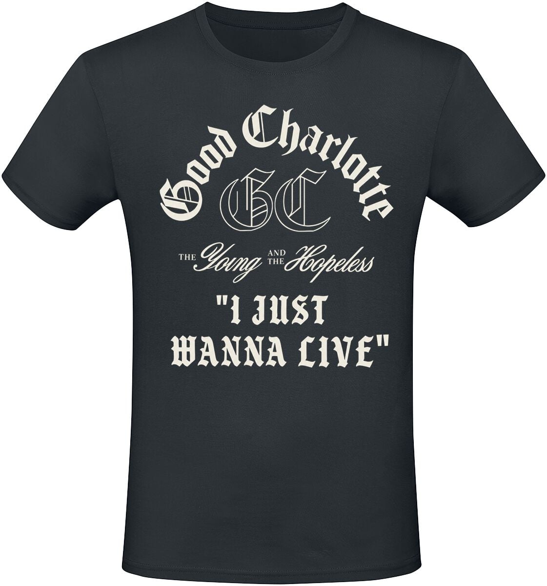 T-Shirt Manches courtes  de Good Charlotte - I just wanna live - S à 3XL - pour Homme - noir - Good Charlotte