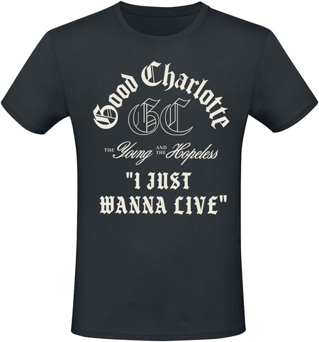T-Shirt Manches courtes  de Good Charlotte - I just wanna live - S à 3XL - pour Homme - noir - Good Charlotte