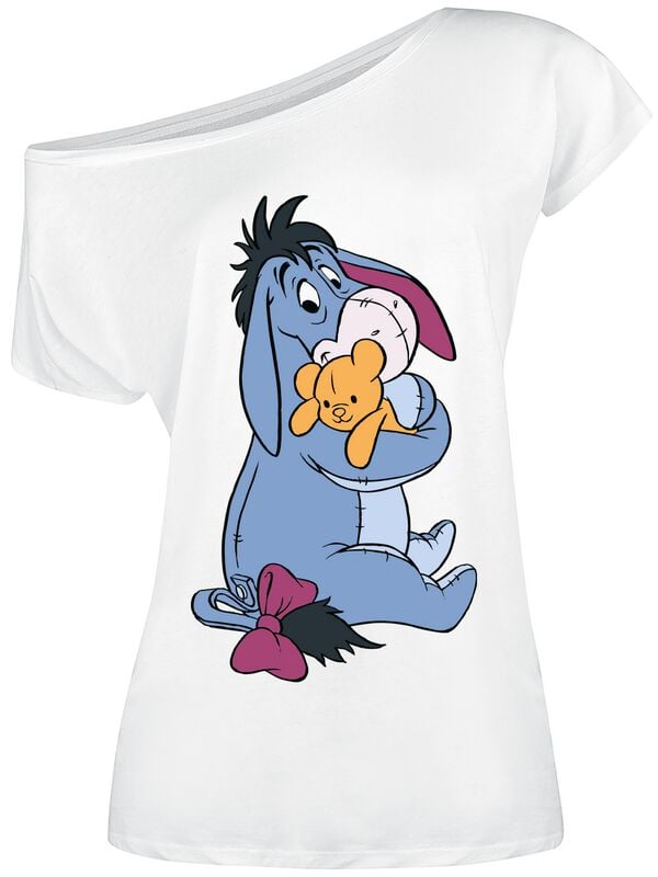 T-Shirt Manches courtes Disney de Winnie L'Ourson - Bourriquet - S à 5XL - pour Femme - blanc - Winnie L'Ourson