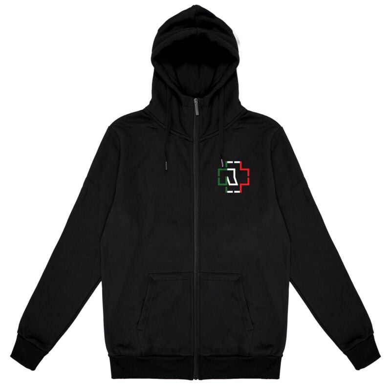 Sweat-shirt zippé à capuche  de Rammstein - Live in Mexico City - S à 3XL - pour Homme - noir - Rammstein