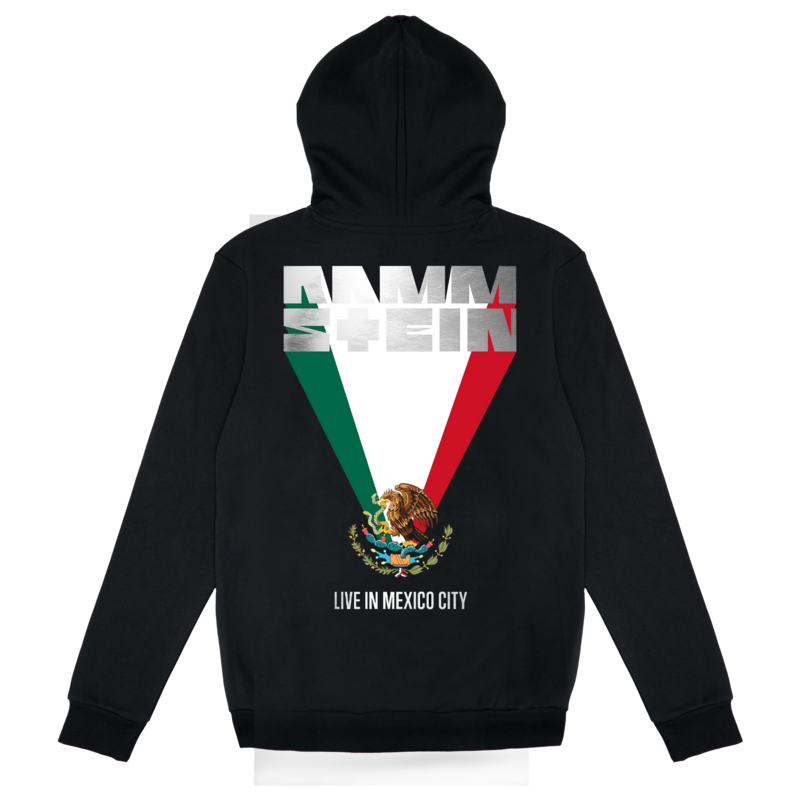 Sweat-shirt zippé à capuche  de Rammstein - Live in Mexico City - S à 3XL - pour Homme - noir - Rammstein - View 2