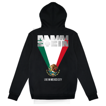 Sweat-shirt zippé à capuche  de Rammstein - Live in Mexico City - S à 3XL - pour Homme - noir - Rammstein - View 2