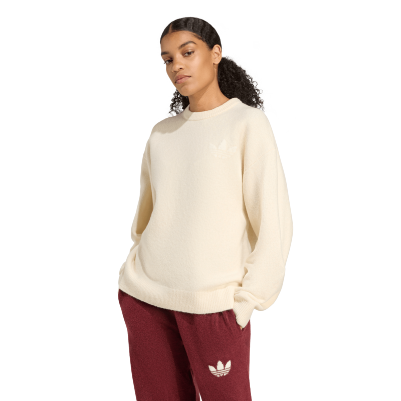 Pull tricoté  de Adidas - ADIDAS ORIGINALS ATHL DEPT KNITTED SWEATER - S à XL - pour Femme - crème - Adidas - View 2