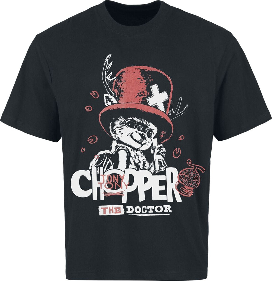 T-Shirt Oversize  de One Piece - Chopper - S à XXL - pour Homme - noir - One Piece