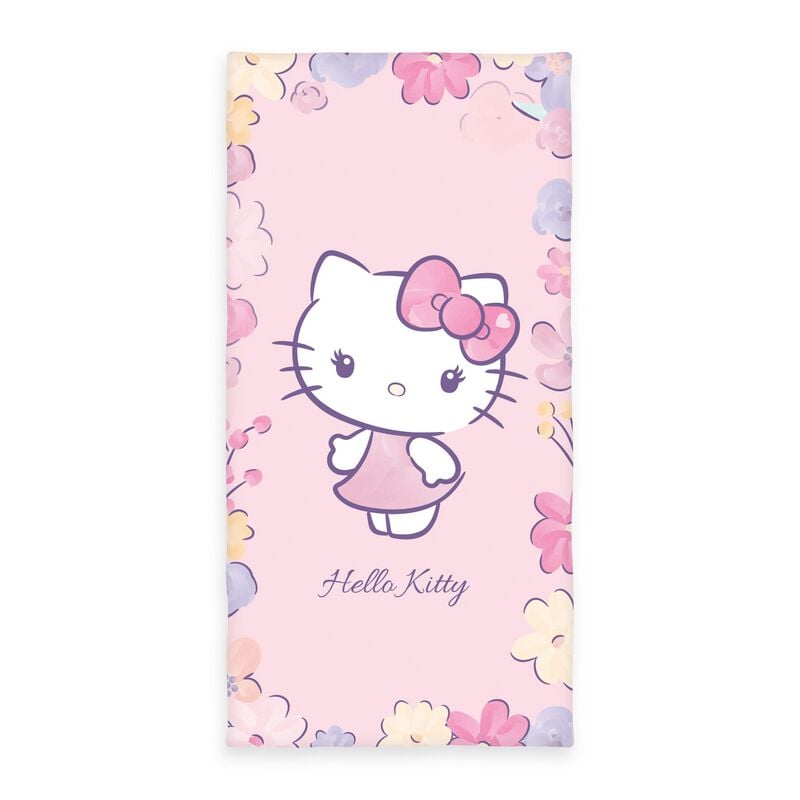 Serviette de bain  de Hello Kitty - Fleurs - pour Indifférent - rose clair - Hello Kitty