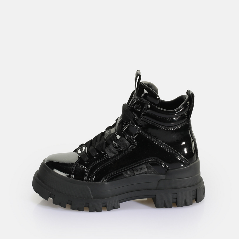 Bottes  de Buffalo - ASPHA NC MID - VEGAN PATENT - BLACK - EU37 à EU42 - pour Femme - noir - Buffalo - View 2