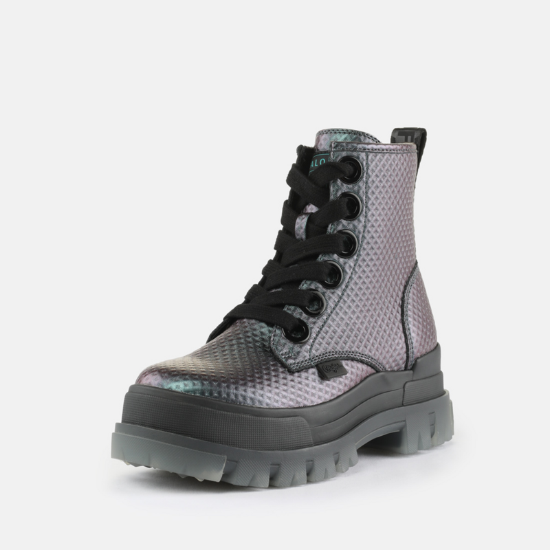Bottes  de Buffalo - ASPHA LACE UP HI - VEGAN NAPPA - BLACK/MERMAID - EU36 à EU42 - pour Femme - multicolore - Buffalo - View 2