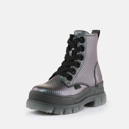 Bottes  de Buffalo - ASPHA LACE UP HI - VEGAN NAPPA - BLACK/MERMAID - EU36 à EU42 - pour Femme - multicolore - Buffalo - View 2