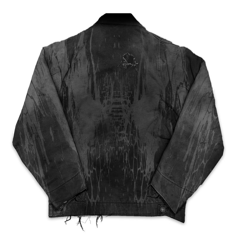 Veste en Jean  de Stay Cold Apparel - Black Anvil (Dark Grey) - Distressed Denim Jacket (380GSM) - S à XXL - pour Homme - gris - Stay Cold Apparel - View 2