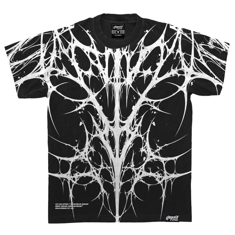 T-Shirt Manches courtes  de Stay Cold Apparel - Ripcage (Black) - Heavy Oversized T-Shirt (250GSM) - S à 3XL - pour Homme - noir - Stay Cold Apparel