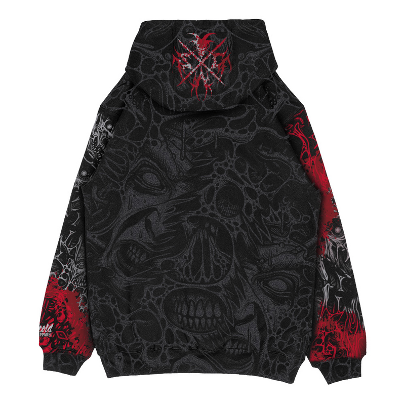 Sweat-shirt à capuche  de Stay Cold Apparel - The Hollow Blaze (Splatter) - Oversized Hoodie (350GSM) - S à 3XL - pour Homme - noir - Stay Cold Apparel - View 2