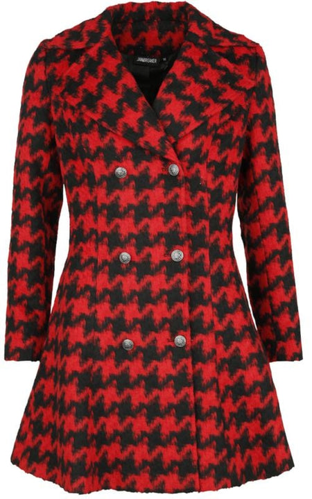 Manteaux  de Jawbreaker - Pied-de-Poule Rouge - XS à 4XL - pour Femme - rouge - Jawbreaker